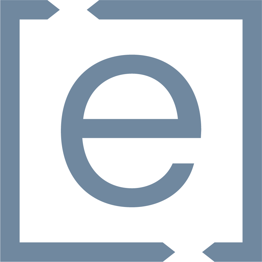 Evolve Health framed &ldquo;e&rdquo; icon
